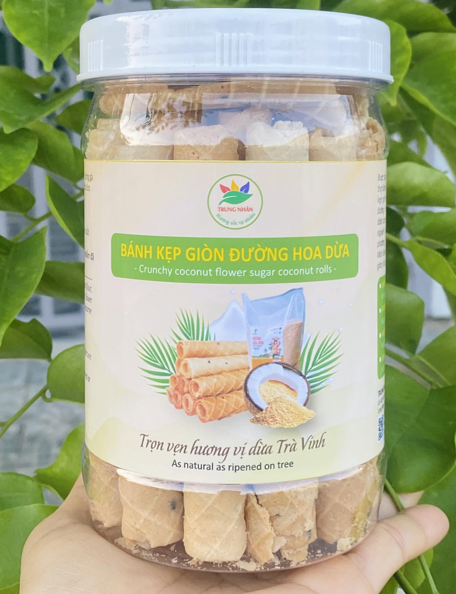 Bánh Kẹp Giòn Hoa Dừa 210g